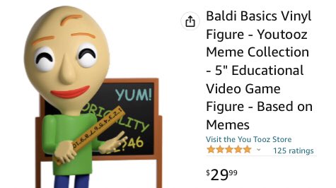 Baldi Basics Vinyl Figure - Youtooz Meme Collection - 5 Educational Video  Game