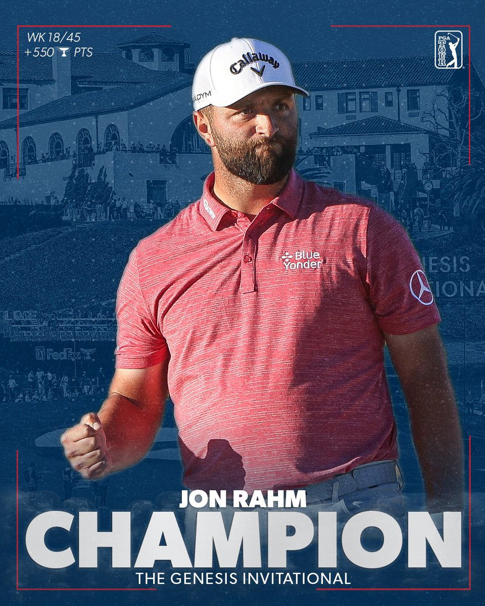 3 wins in 6 this season with his new @CallawayGolfEU Paradym woods & Chromesoft X ball and back on top of the world rankings. Not a bad start to 2023 for @JonRahmpga 👏👏 #teamcallaway