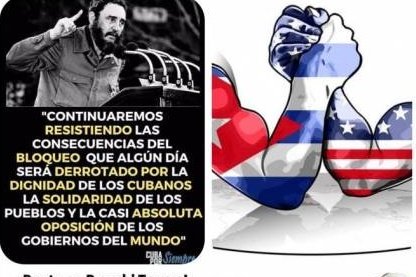 ComunalesCiego's tweet photo. El embargo estadounidense a Cuba incluye leyes y regulaciones que prohíben y regulan las relaciones económicas con este país.desde #CiegodeAvika exigimos #NoMasBloqueo @LuisAlbPerezO @IzquierdoAlons1 @PresidenciaCuba @yamila_padron @TomsAlexisMart1 https://t.co/ztGNuPX9yu