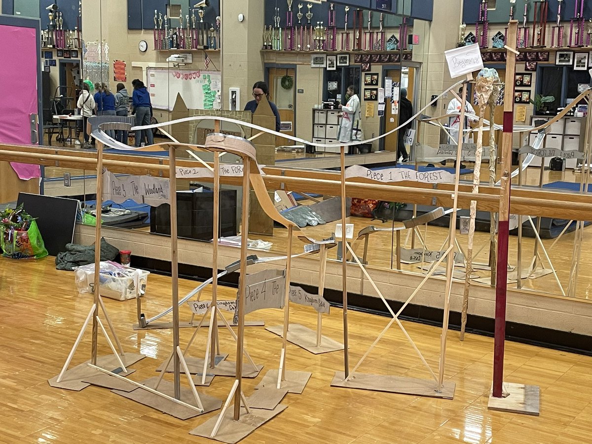 BriscoeGT_Cedio's tweet photo. Check out these coasters built for the Engineering Challenge in Destination Imagination! No directions or kits here! Kid imagined, kid designed, kid created, kid refined! This is #IDODI @NISDGTAA https://t.co/pWTgPjjdQ5