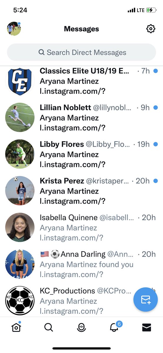 Getting these messages not sure what it’s about @Libby_Flores1 @05_ecnl @lillynoblett7 @kristaperez_13 @isabellaquinene @Anna_Darling15 @KCProductionsK1