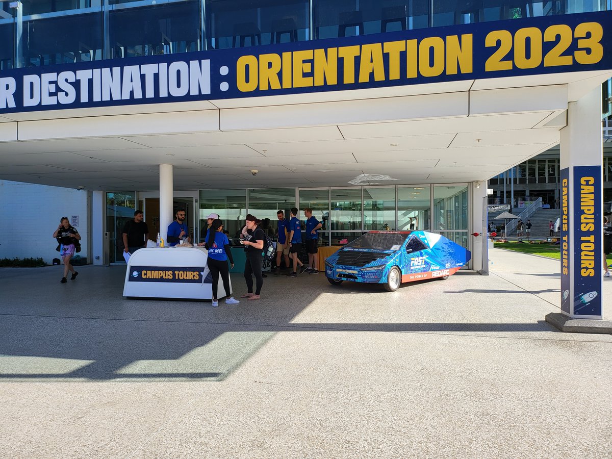 FlindersSolar's tweet image. We're back @Flinders  O'week 2023! Come say hi while you wait for a Campus Tour, and find out how you can get involved in the Darwin-Adelaide @WorldSolarChlg . We'll be giving out free papercraft models of our Investigator MKIV!