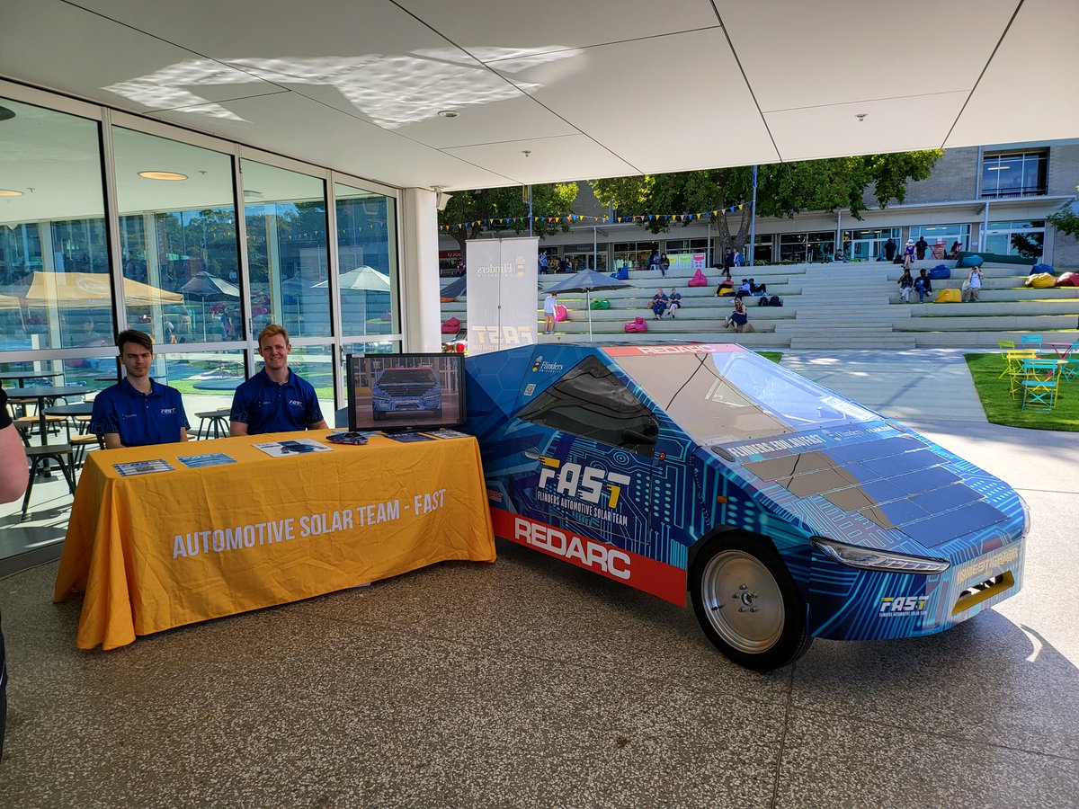 FlindersSolar's tweet image. We're back @Flinders  O'week 2023! Come say hi while you wait for a Campus Tour, and find out how you can get involved in the Darwin-Adelaide @WorldSolarChlg . We'll be giving out free papercraft models of our Investigator MKIV!