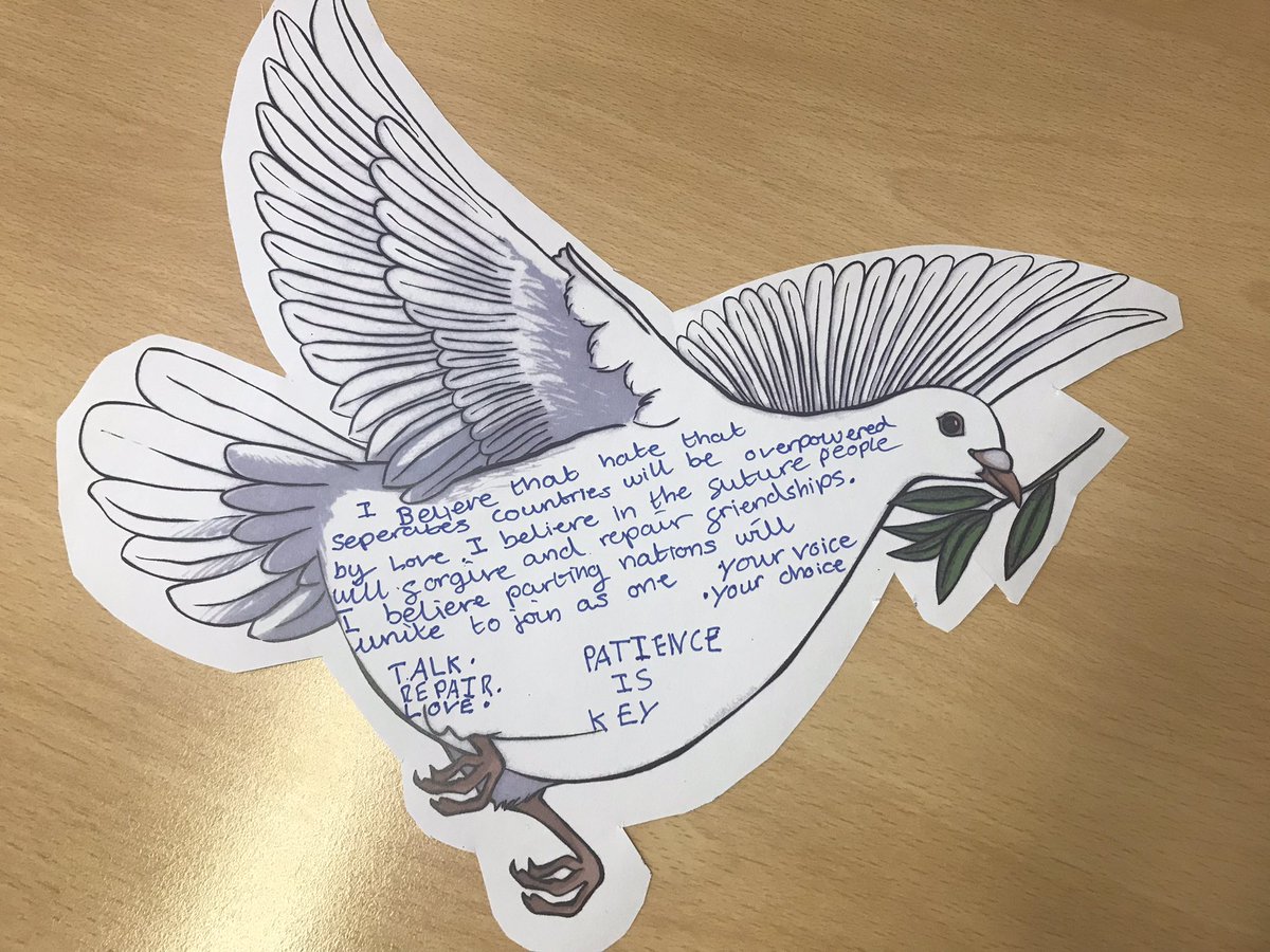 StBartsAcademy's tweet photo. Year 6 had a wonderful time at Coventry Cathedral and when they came back they reflected on how they can be peace makers. https://t.co/TKT1lWew0Q