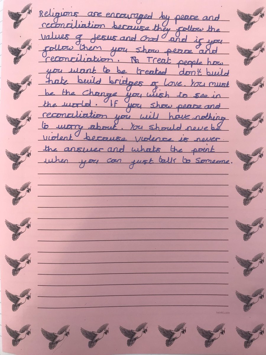 StBartsAcademy's tweet photo. Year 6 had a wonderful time at Coventry Cathedral and when they came back they reflected on how they can be peace makers. https://t.co/TKT1lWew0Q