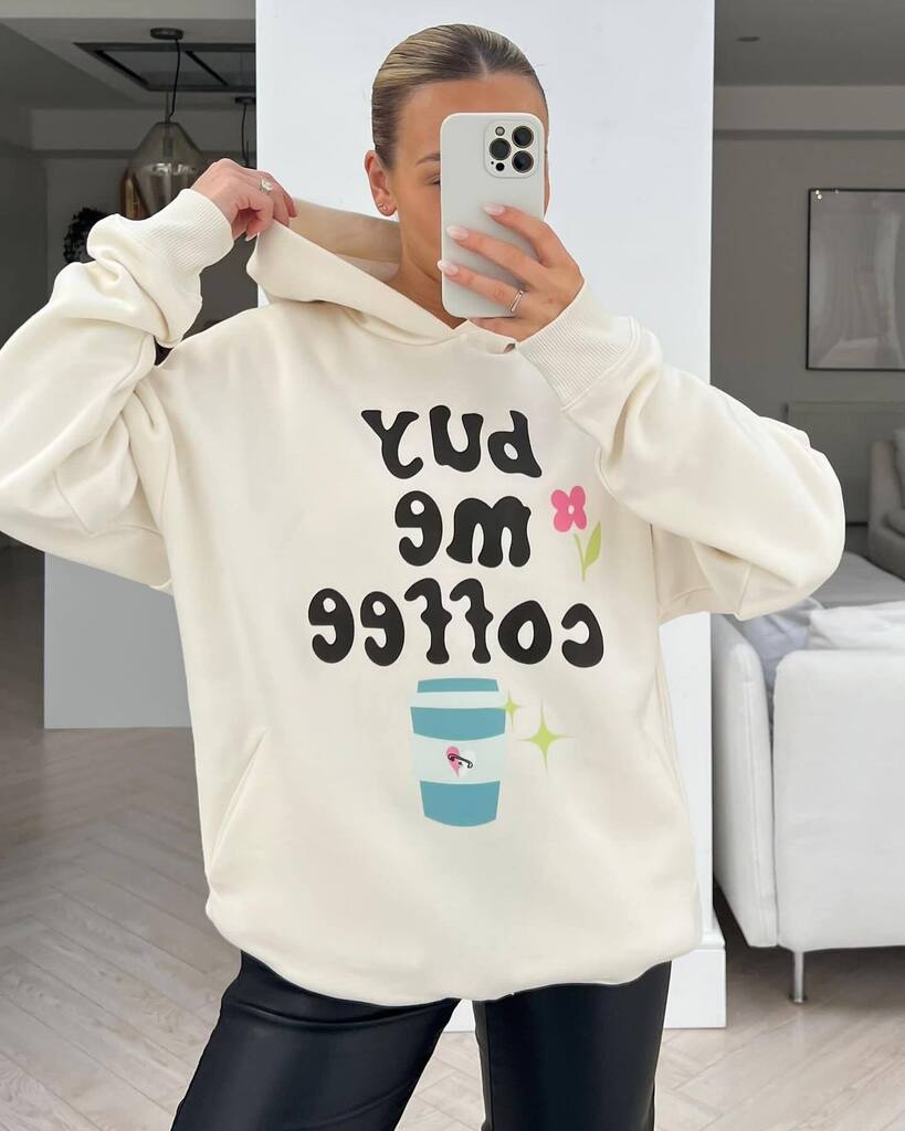 BUY ME COFFEE ☕️💕🥤

I don’t think we have ever seen a cuter hoodie than this shop all colours now £40 

#glamifyfashion instagr.am/p/Co3GNklMosw/