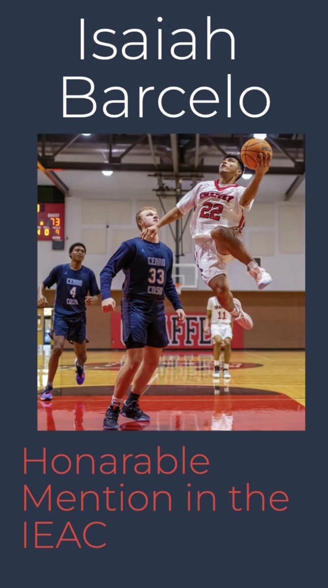 CHPmbb's tweet photo. Congratulations to Isaiah Barcelo on being a man Honorable Mention in the IEAC Conference. Isaiah is an excellent individual with high character and a high IQ for the game. We are Panther Proud! https://t.co/idmsVIIGls