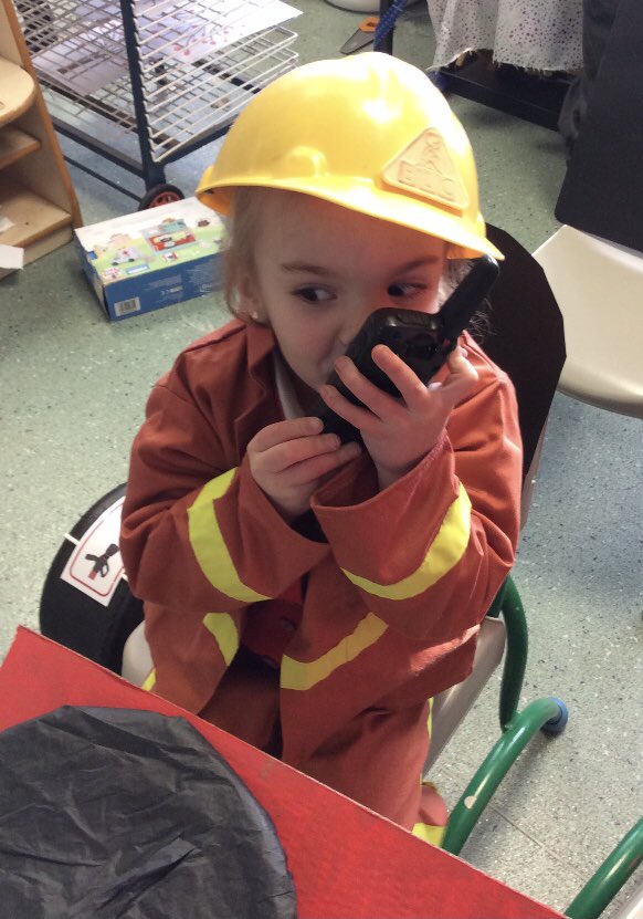 StBartsAcademy's tweet photo. The children in Reception have really enjoyed learning what it is like to be a firefighter and have used the Role Play area to act out being brave, putting out fires and rescuing cats from trees! https://t.co/0SZa0t0RYf