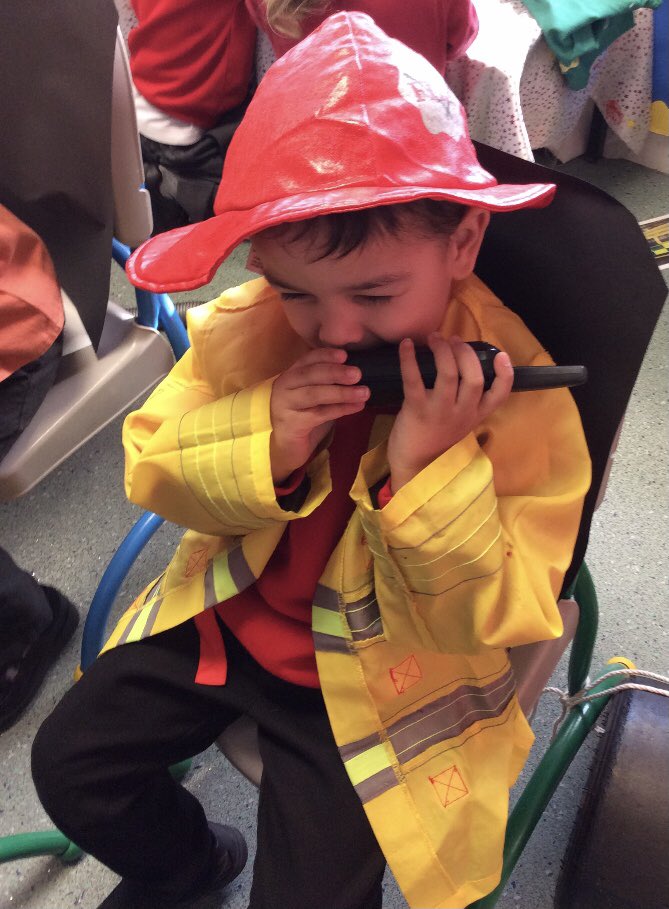 StBartsAcademy's tweet photo. The children in Reception have really enjoyed learning what it is like to be a firefighter and have used the Role Play area to act out being brave, putting out fires and rescuing cats from trees! https://t.co/0SZa0t0RYf