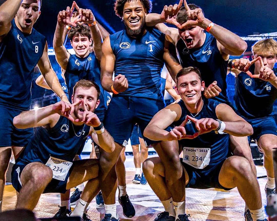 PennStateMSOC's tweet photo. Such an incredible weekend for such an incredible cause💛 #FTK https://t.co/zX2RIC5tS3