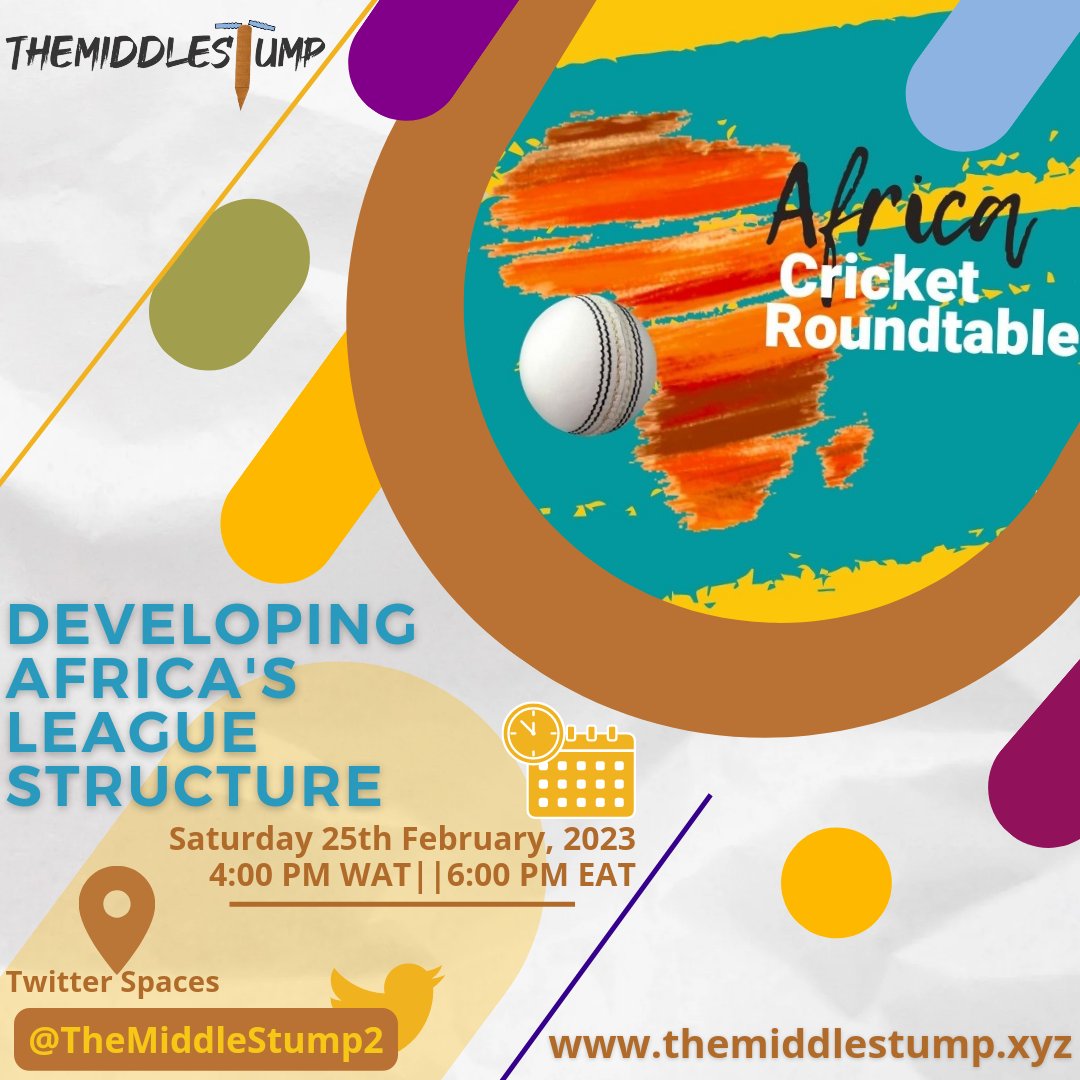 It's been a few days, but we promise you it has been worth the wait.
Our next edition of the Africa Cricket Roundtable comes up on Saturday the 25th of February, 2023.
Stay tuned for our panel of discussants...

#CricketTwitter 
#cricketnews
