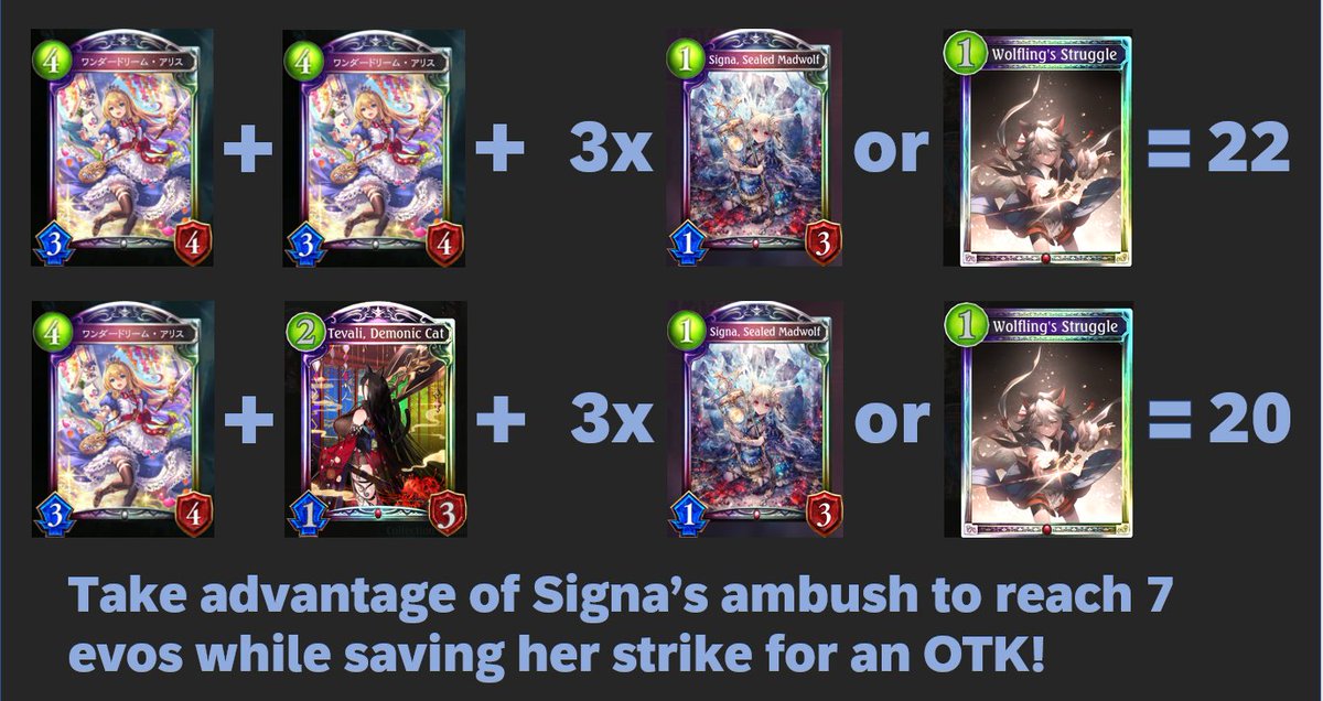 Had a great time casting SVO today! Make sure to check it out. youtube.com/svo_esports

Now it's time to look to the mini expansion! Being able to win on turn 7 seems important now. Here are some turn 7 lethal combos for Evo Blood. Maybe it will have a place in the new meta!