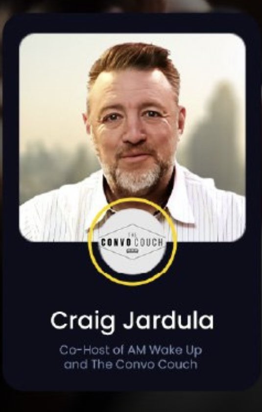crohlv's tweet photo. Among the shared speakers is Craig of “The Convo Couch.” Who recently said that Trump is the best candidate for 2024 because he’s the most anti-Ukraine. His co-host, Fiorella Isabel, recently accepted a job working for RT International in Moscow. https://t.co/PwurxD1OzT