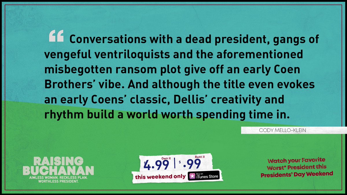 RaisingBuchanan's tweet photo. Spend some time with #RaisingBuchanan this #PresidentsDayweekend for only $4.99! ➡️  https://t.co/CYWUMRsgKt

#presidentsday2023 #presidentbuchanan #indiefilm #comedy  #awardwinning #gofilmaz #onthearizonaset #filmphx  #madeinarizona #ifpphx #watchthis #filmreviews https://t.co/Jcxm6kE7yM