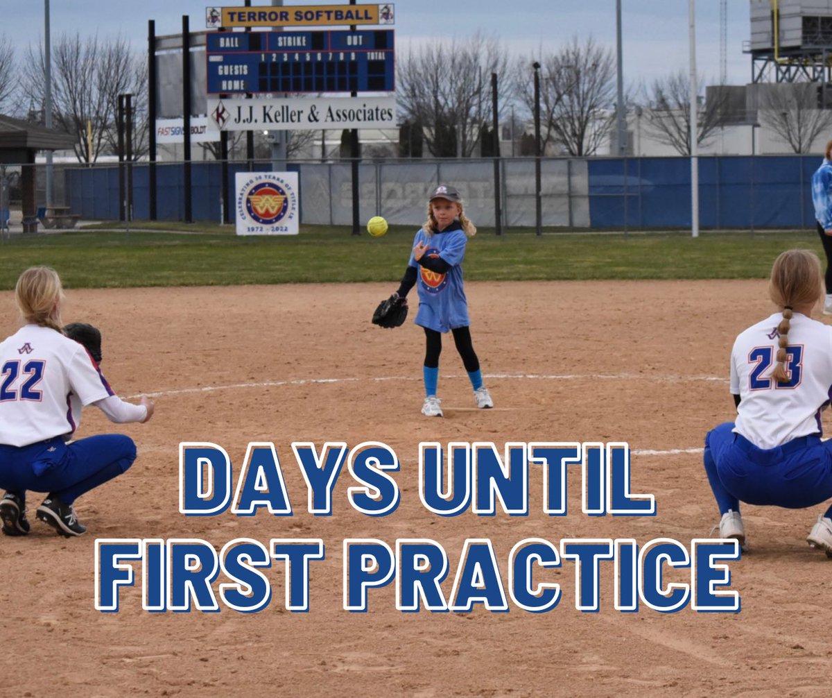 TERRORSSOFTBALL's tweet image. This weekend marked 23 &amp;amp; 22 days until the first practice!!! 

Be sure to join us next Sunday at 4 pm for our Parent | Athlete | Coach meeting to find out more about the upcoming season! 

#itsalmosttime #countingdown