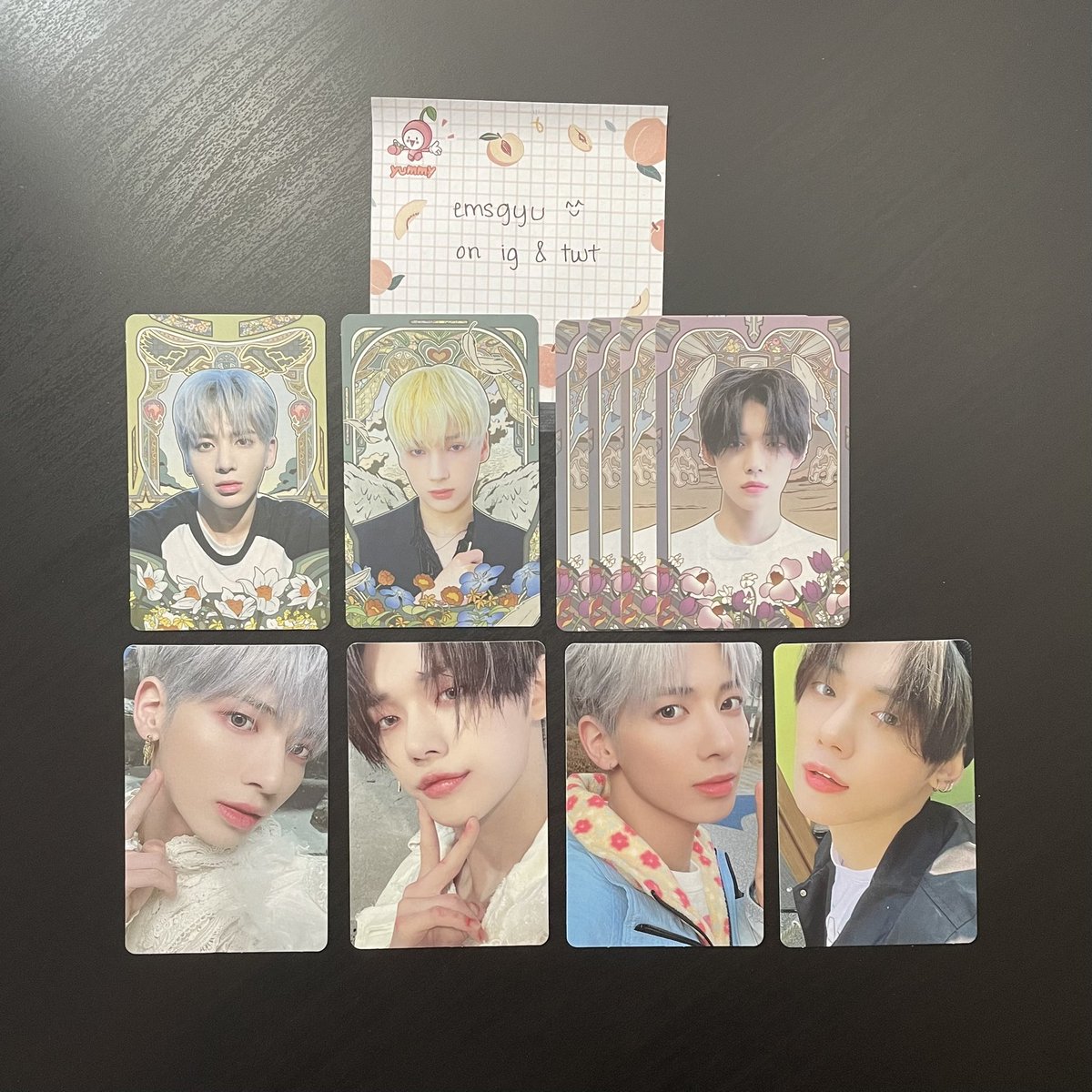 emsgyu's tweet photo. txt pcs

📍usa based, ww okay! 
🦋 top row: $3 each + shipping
🦋 bottom row: $8 each + shipping

- please read my info + rules first
- dm if interested ! ty <3

🏷 :: wts wtt txt tomorrow x together photocard pc pcs the chaos chapter: freeze kpop yeonjun taehyun hueningkai hyuka https://t.co/GtlEBMfKxf