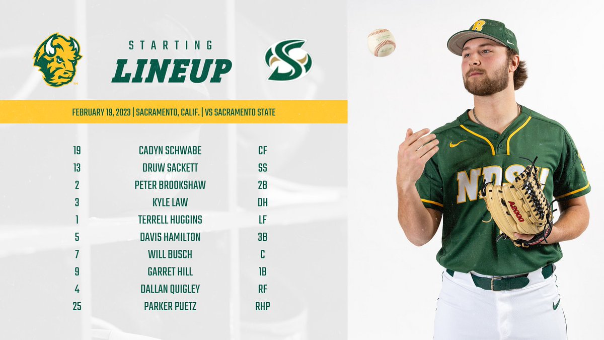 Parker Puetz will make his Bison debut on the mound in the series finale!