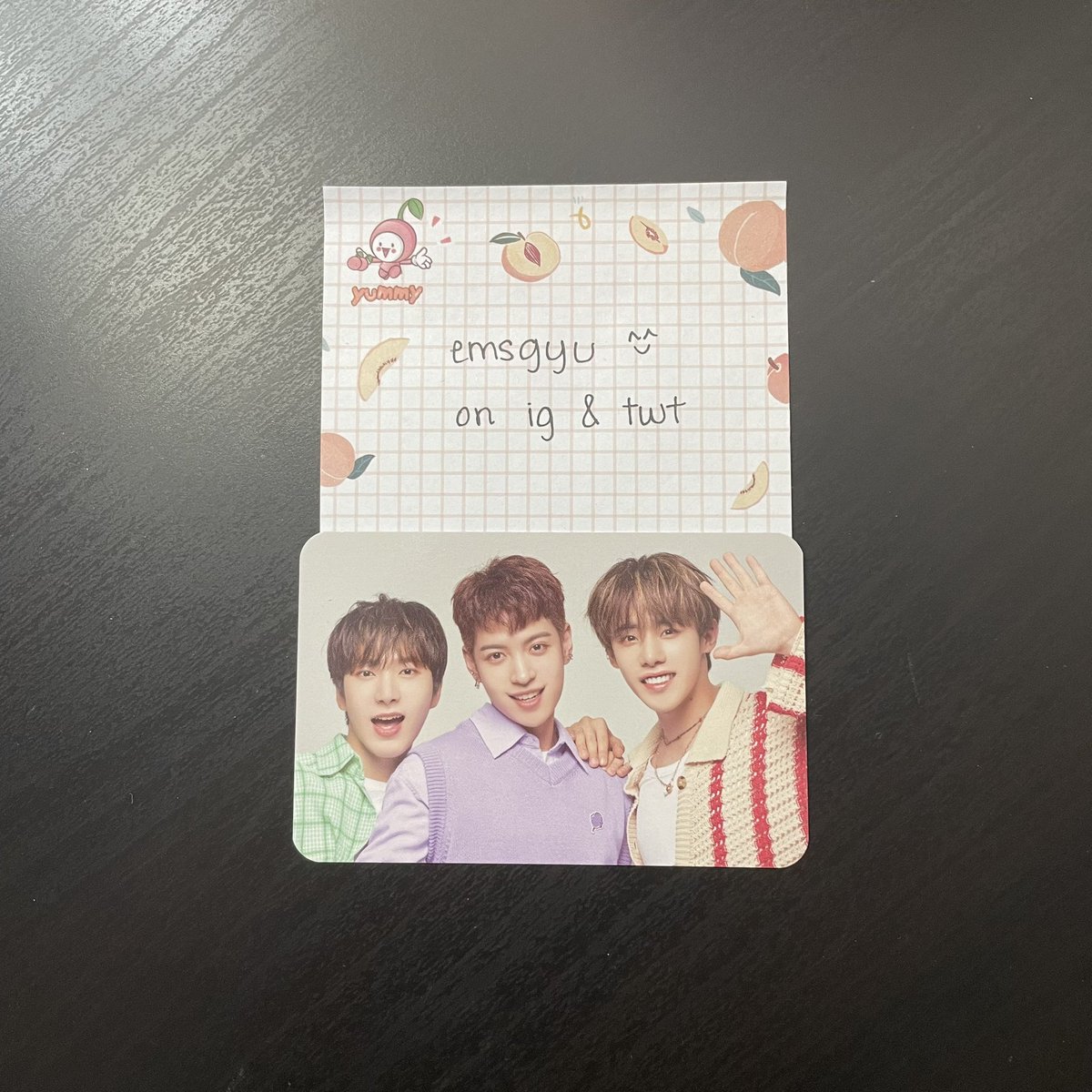 emsgyu's tweet photo. omega x unit pc

📍usa based, ww okay! 
🦋 $3 + shipping

- please read my info + rules first
- dm if interested !! ty <3

🏷 :: wts wtt omega x ox jaechan hwichan sebin hangyeom taedong xen jinwoo jehyun kevin junghoon hyuk yechan photocard photocards pc pcs kpop https://t.co/wV4FzR3DcI