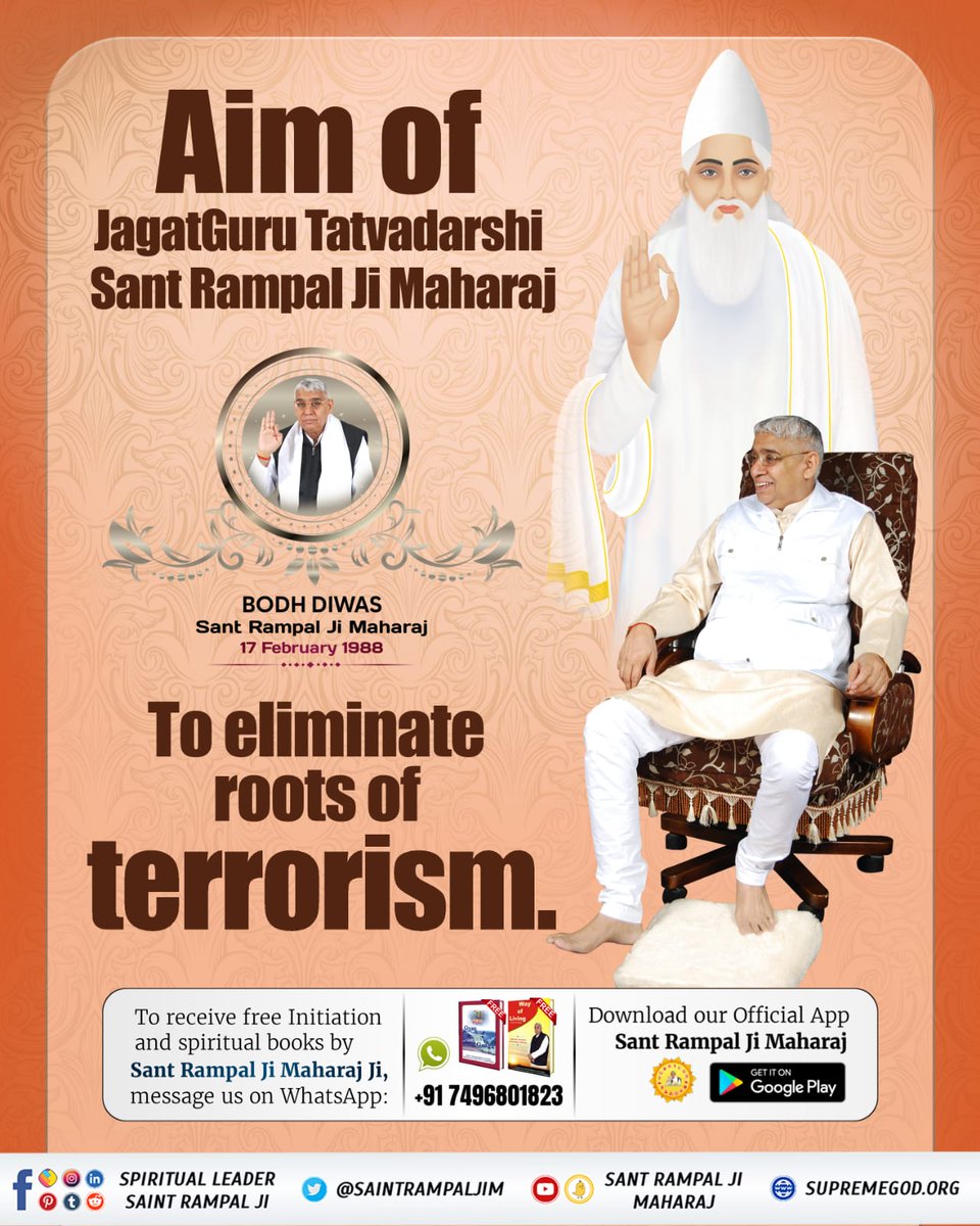 anitada23854181's tweet photo. #GodMorningMonday
Aim of JagatGuru Tatvadarshi Sant Rampal Ji Maharaj... https://t.co/OE0ObFda2S