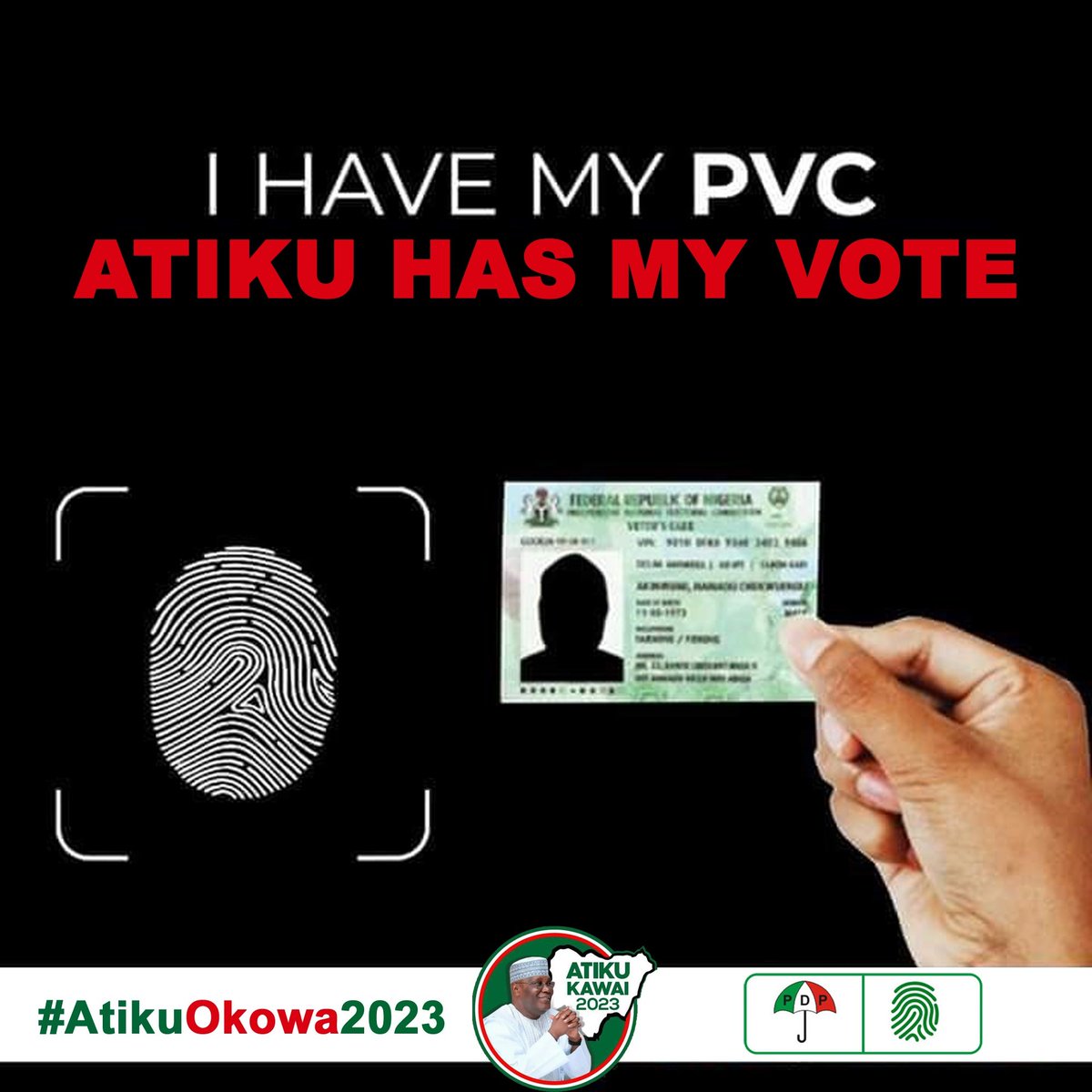 I hereby declare my vote to #AtikuOkowa on 25th Feb, 2023

WHAT ABOUT YOU?