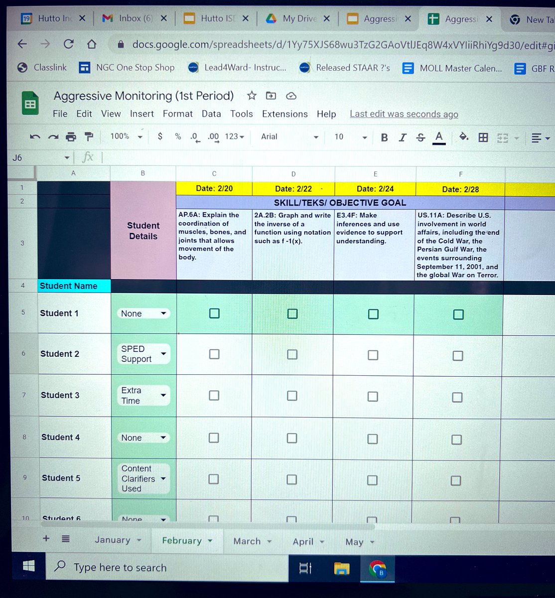 BiancaErtter's tweet image. Creating progress monitoring samples for teachers to explore at tomorrows PD sessions! #datatracking #teachertwitter #aggressivemonitoring #instructionalcoach #professionaldevelopment @HuttoISD @Hipposatthe9