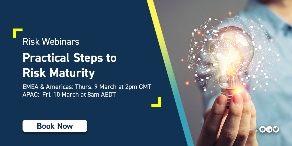 Don't miss the chance to enhance your risk management skills! Join us for our next webinar 'Practical Steps to Risk Maturity' where we will share insights on how our risk management software, Predict!, can streamline the risk management process. Register @ loom.ly/YzDdXHQ