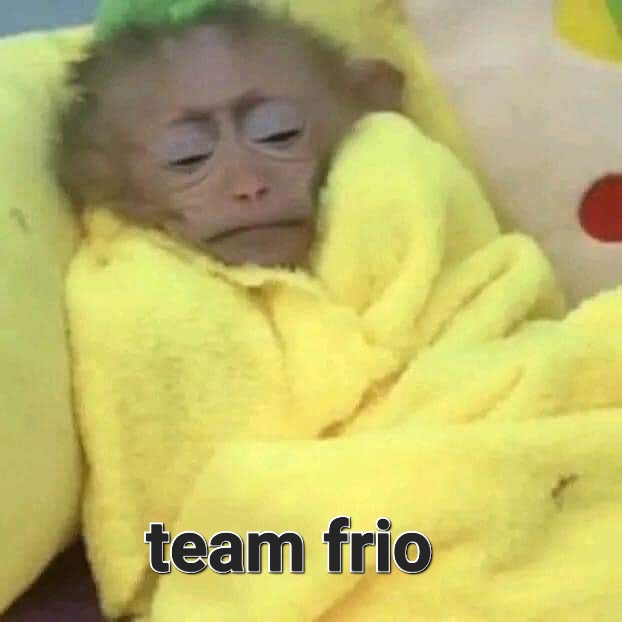 vinotintoangel's tweet photo. team frio https://t.co/xnhBTLWGsw
