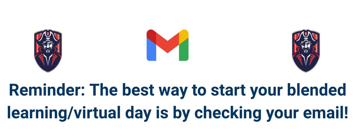 GranAcademyNC's tweet photo. #GAPirates: We are about to start another great week of teaching & learning!
Remember: The best way to start your learning day is by checking your email!
#GranvilleAcademy #5STARAcademy https://t.co/jlNW1M9xvM