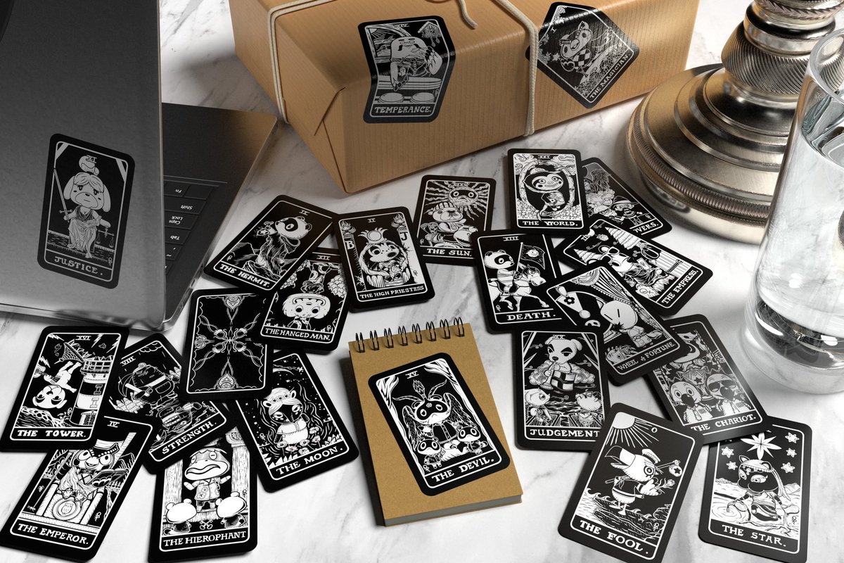 MrMisprints's tweet photo. The entire major arcana Animal Crossing stickers are available now! 🚨👻 
Snag your favorites or grab the whole collection! https://t.co/HScuQs6dmK
#animalcrossing #tarot #etsy https://t.co/8dLGxaJRkL