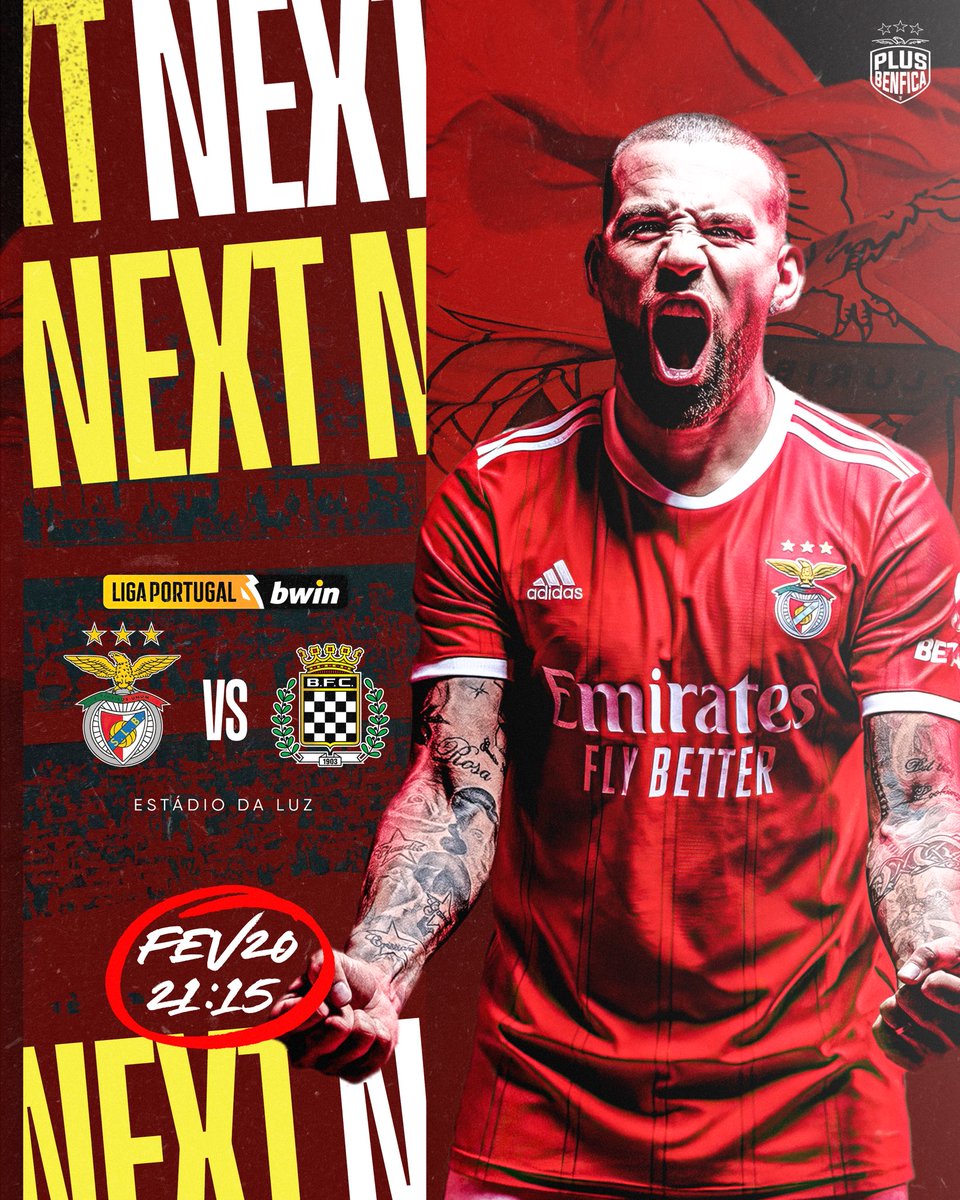 plusbenfica's tweet photo. HOJE NÃO DÁ, JOGA O BENFICA ❤️
🆚 Boavista FC
⏰ 21:15
🏟️ Estádio da Luz
𝐂𝐀𝐑𝐑𝐄𝐆𝐀 𝐁𝐄𝐍𝐅𝐈𝐂𝐀 🦅 Quais são os vossos prognósticos para este encontro da #LPBwin ⚡️? https://t.co/gXaNQsjSiB