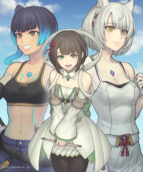Miyabi, Sena, &amp; Mio (  ๑ ' ᵕ `๑)✧#XenobladeChronicles3 #ゼノブレイド3 #jrpg 