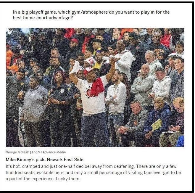 If you have never experienced a state playoff game at Newark East Side, get there early!

Tuesday 4 pm