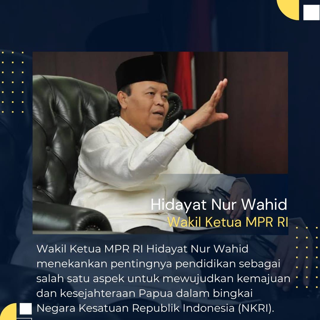 Wakil ketua MPR RI menekankan pentingnya pendidikan untuk masyarakat Papua. #KKBMerusakGenerasiPapua