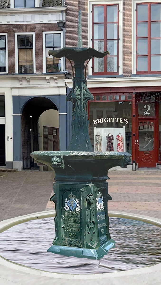 KWFontein's tweet photo. Quiz voor ambtenaren die niet in #Zutphen wonen, maar er wel wel werken. Waar staat de Koningin Wilhelminafontein uit  1899 op dit moment? A: op de Schupstoel? B: op de Houtmarkt? of C.: op de Bult van Ketjen? @SjoerdWannet https://t.co/sSUkHtHY8f