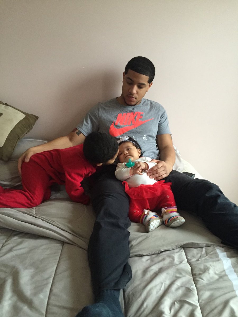 K_Hua's tweet photo. These are some photos fallen Officer Fitzgerald’s family sent me.
I spoke on the phone with his parents, who are taking care of his 4 kids for now.
He promised his kids he’d take them to IHOP this morning, but he never made it home last night. 
@NBCPhiladelphia https://t.co/9tfCJ1r1bl