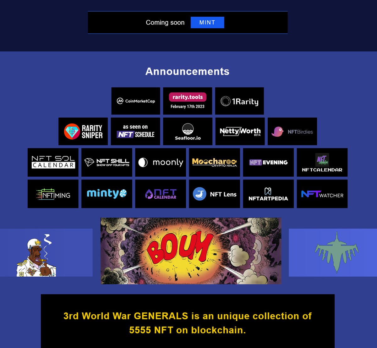 NftZoko's tweet photo. 🚨WARNING🚨
NEW COLLECTION
!3rd World WAR Generals! 
https://t.co/kmqIMMZCha https://t.co/VevzAjP0h1