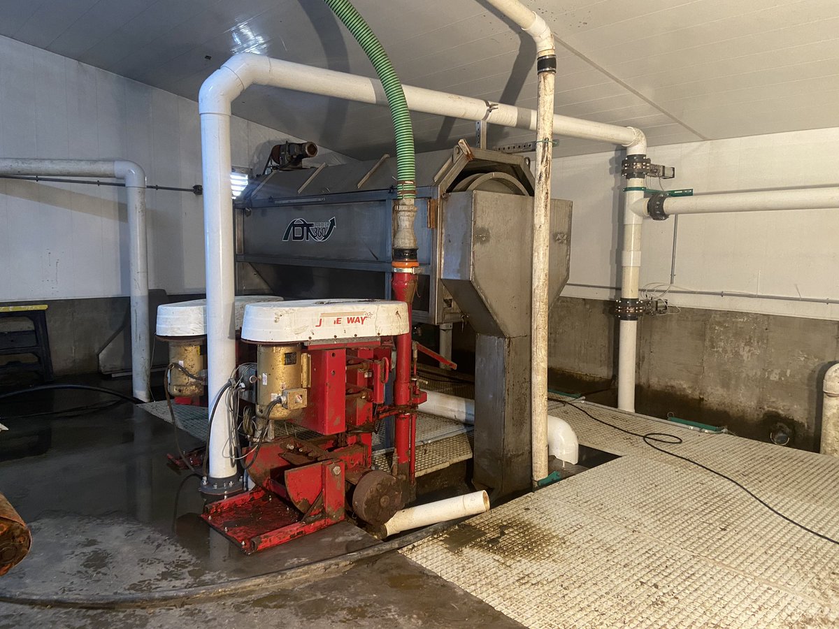 GrahamJesperse2's tweet photo. Over the last week(and a year of planning) we reconfigured our entire manure system.  I have some new equipment on the way to better capture the nutrients, and reuse our water. It’s been a long process to get here, but one step closer. https://t.co/H3zIhaMxF0