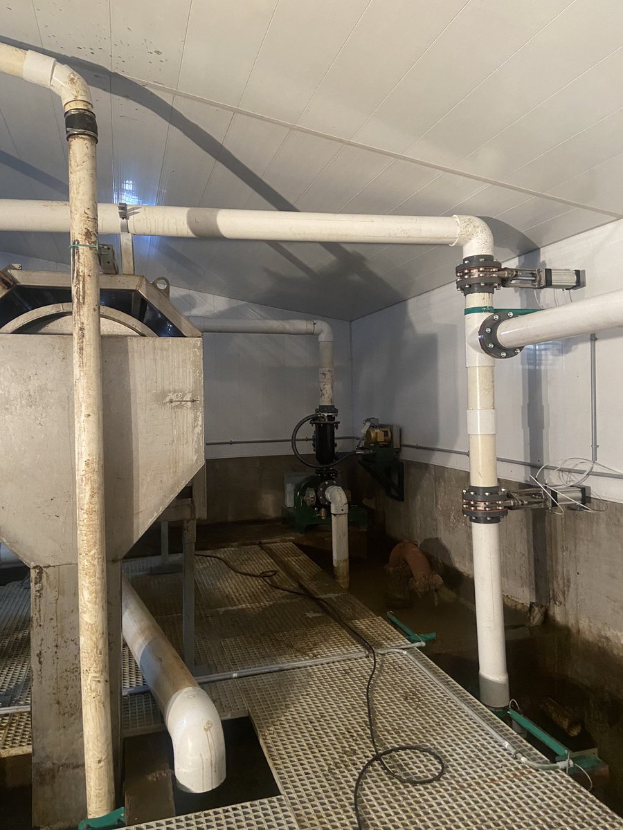 GrahamJesperse2's tweet photo. Over the last week(and a year of planning) we reconfigured our entire manure system.  I have some new equipment on the way to better capture the nutrients, and reuse our water. It’s been a long process to get here, but one step closer. https://t.co/H3zIhaMxF0