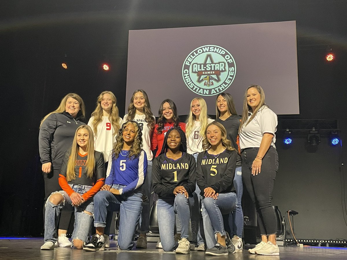PermianBasinFCA's tweet photo. What a great day celebrating the volleyball and cheer athletes in prepping for the first annual Permian Basin FCA All-Star Games! https://t.co/7k2b1Pq0a3