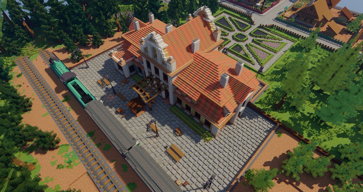 Gigeno's tweet image. A Train Station
#Minecraft #Minecraftbuilds #minecraft建築コミュ