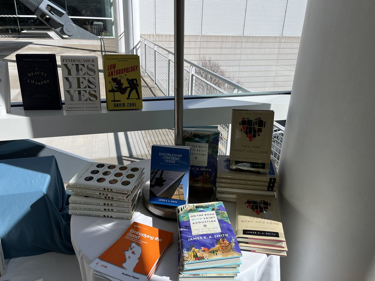 Another great <a href="/CCOMinistry/">CCO</a> #jubilee2023 conference.  And of course <a href="/byronborger/">Byron Borger</a> and the Hearts and Minds bookstore was a highlight. Notice <a href="/jess_joustra/">Jess Joustra</a> and <a href="/james_ka_smith/">James K.A. Smith</a> books on display.