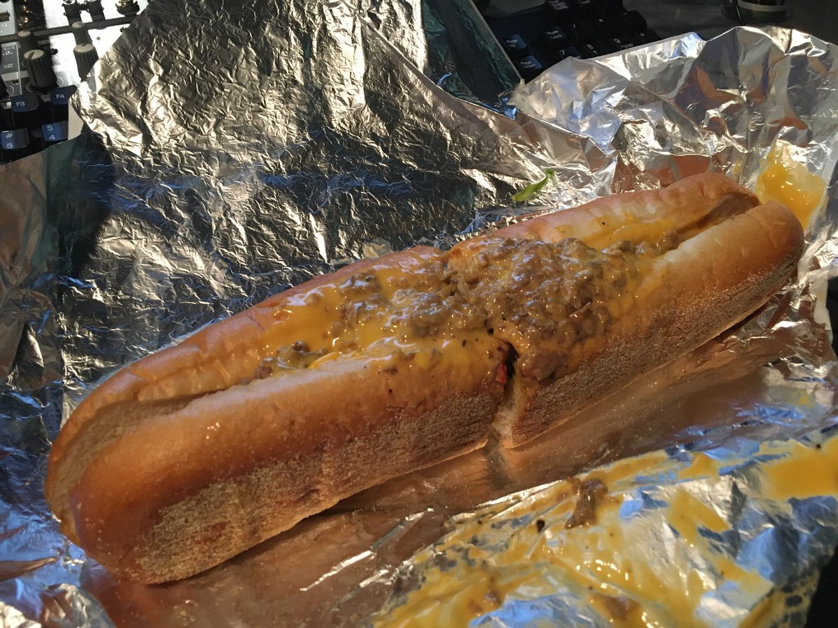 johndissauer's tweet photo. Cheesesteaks.  That’s what’s for dinner. #thisisgoingtogetmessy https://t.co/b3Lm0kxixf