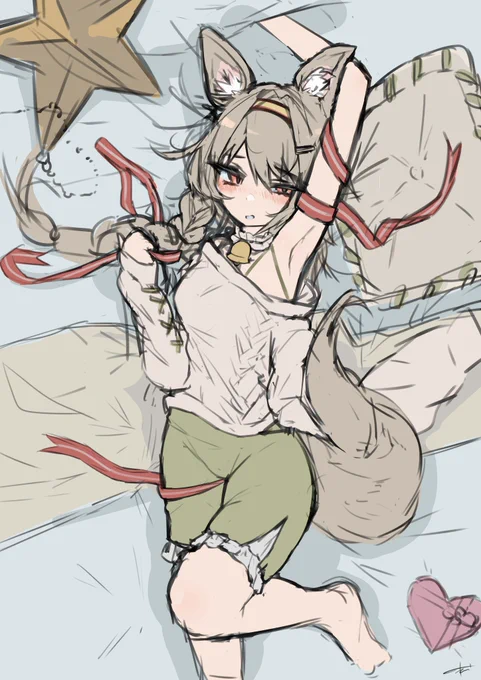 #太ももは太いから太ももっていうんだよ太ももイラスト探そうと思ったけど探すまでもなく太ももしか描いてなかったこいつもしかして太ももが性癖…?(正解) 