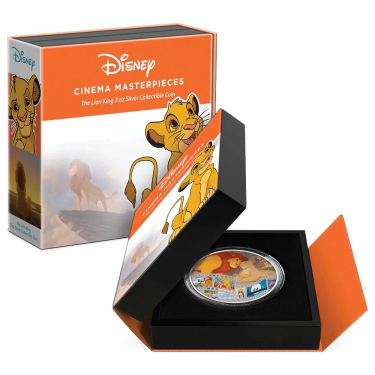 Collectcoins's tweet photo. The @Disney Cinema Masterpiece THE LION KING now available on this stunninf 3 oz silver coin.

https://t.co/xgd6yLhzok https://t.co/d8C2yYfvXA