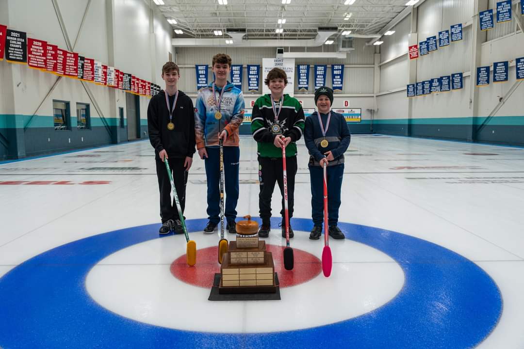2023 U14 State Champs.  Nick Staveteig, Brennan Krenz, Mauer Baumgarten and Josiah Lease.