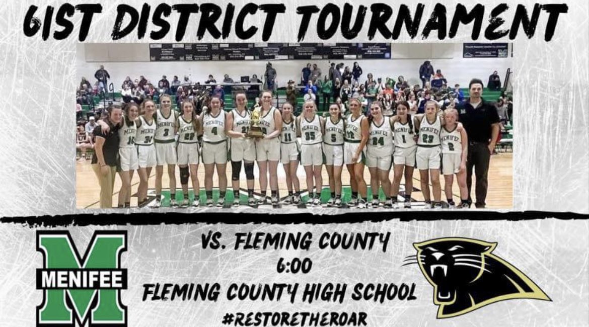 MCHSWildcats's tweet photo. Hey Wildcat Nation! Come out and support MCHS at Fleming County tomorrow in Round 1 of the 61st District Tournament. Tickets can be purchased at the door or you can purchase using this link https://t.co/rD4KC7gycX . #MCHSWildcats #RestoreTheRoar https://t.co/bUZhw2XNil