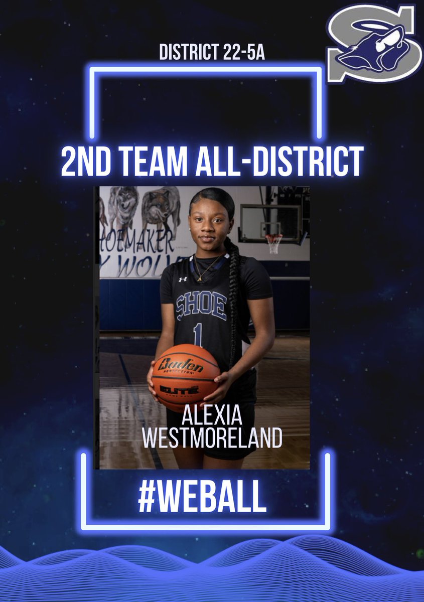 Congratulations to Alexia Westmoreland @alexiajnea on earning District 22-5A 2nd Team!! #WEBALL