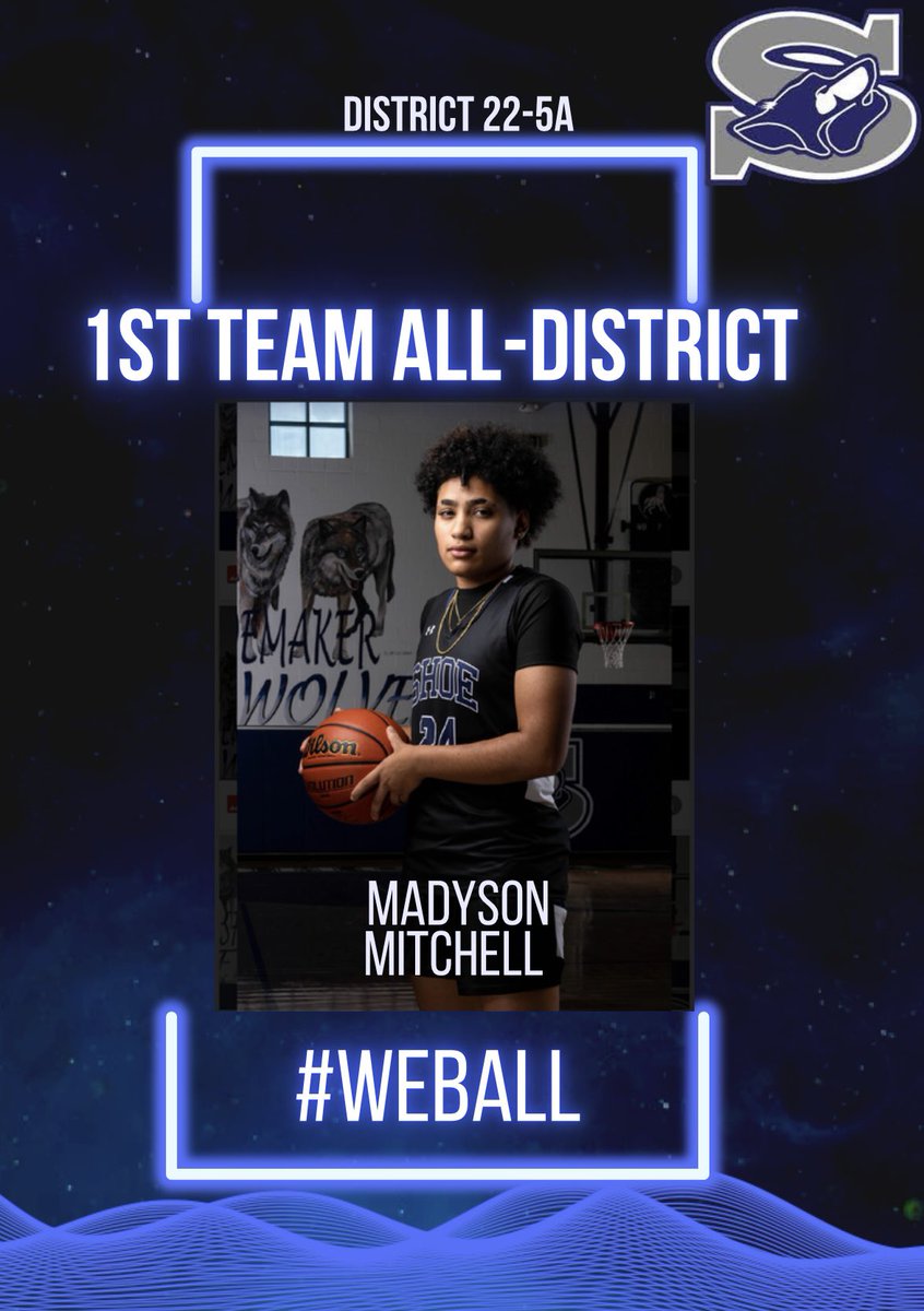 Congratulations to Madyson Mitchell <a href="/Madyson_2026/">Madyson Mitchell 🏀</a> on earning District 22-5A 1st Team!! #WEBALL