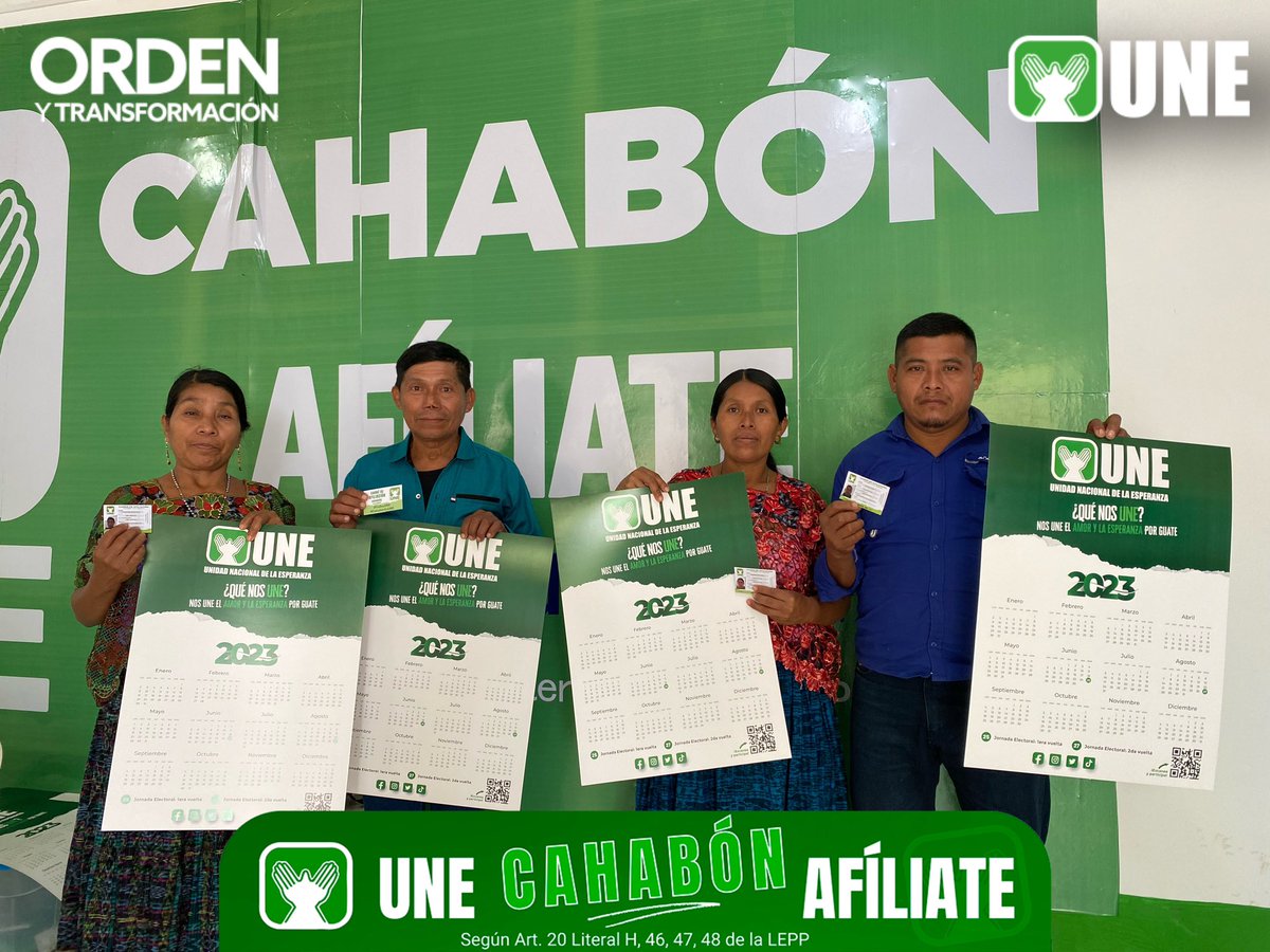 UNECahabon's tweet photo. En nuestra Sede Municipal también continuamos con nuestras Jornadas de Capacitación y Afiliación 💚👐🏻

La Familia verde cada día es más Grande!!! 🟢

#OrdenYTransformación
#afíliatealaune

Artículo 20 Literal h) Ley Electoral y de Partidos Políticos @PartidoUne  @somosuneav https://t.co/mboTsBT8Gb