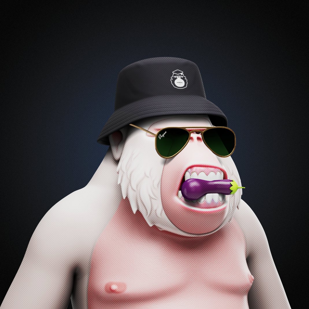 TroyasaurusRexx's tweet photo. V2 ape secured. Electric albino gonna look wild on a black bg. @DegenApeAcademy @DegenDAOO https://t.co/7mFKiBpi0Z